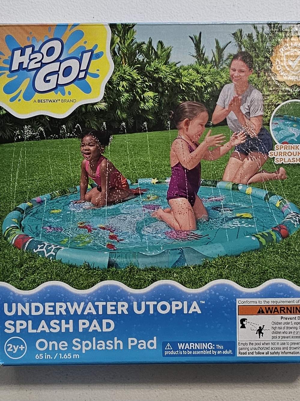 Underwater Utopia Blue Kids Splash Pad